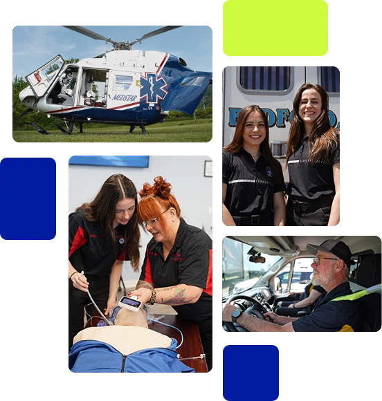 about-saems-grid A Collage of EMS Service professionals